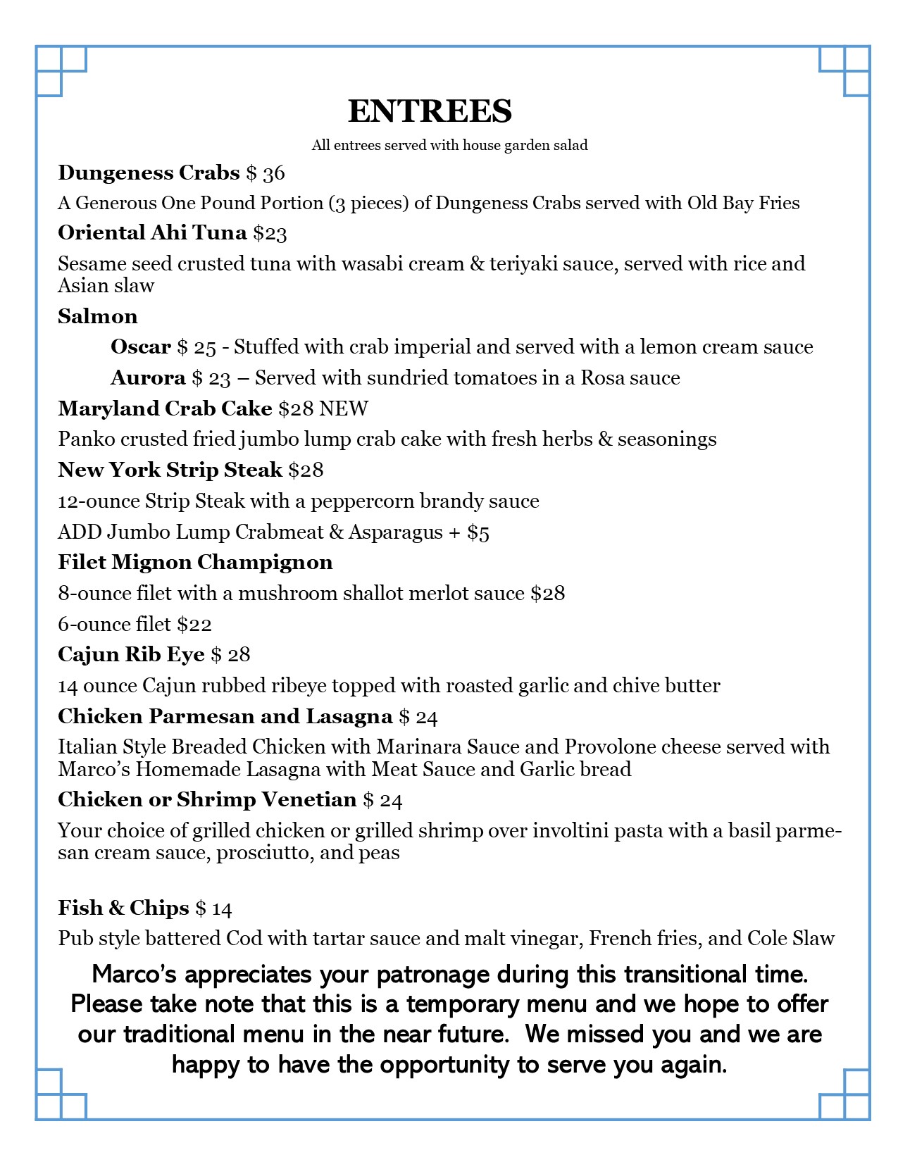 Marco's Restaurant & Events Marco's Restaurant & Events